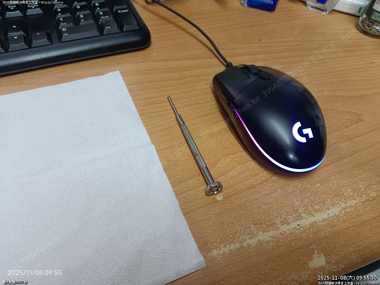 羅技 G102 維修滑鼠中鍵