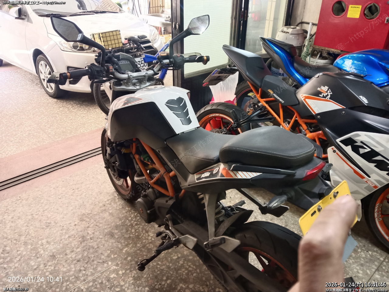 KTM Duke390 更換導鏈橡皮