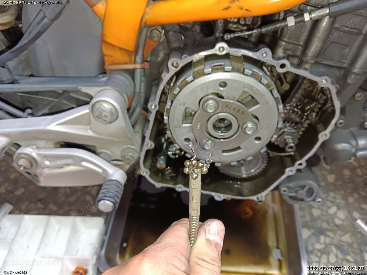 KTM Duke390 離合器軸承故障
